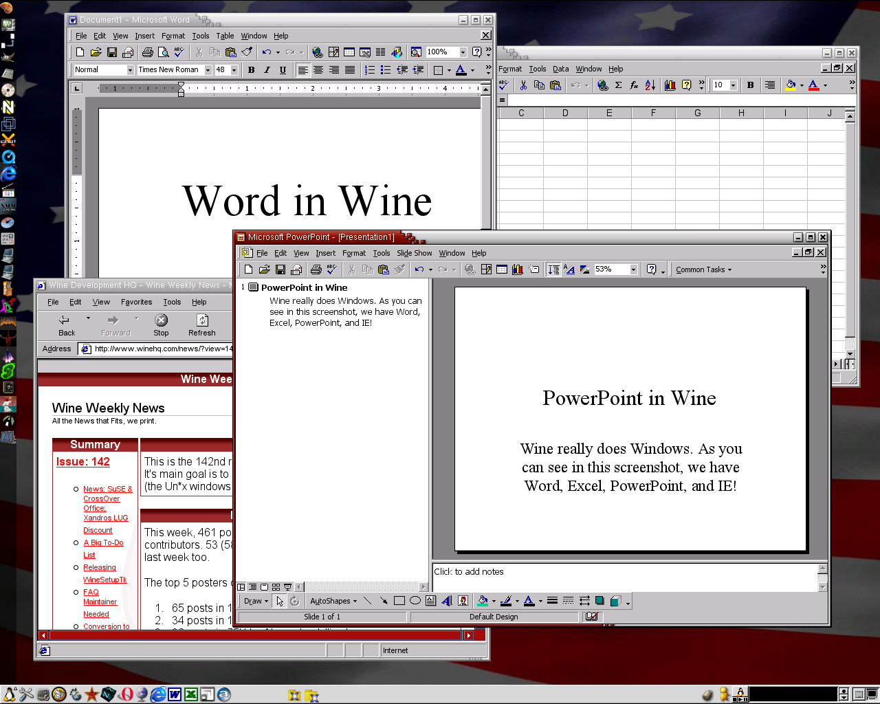 Wine's screenshot
